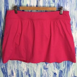 Pink Lands’ End Swim Skirt NWOT Size 14